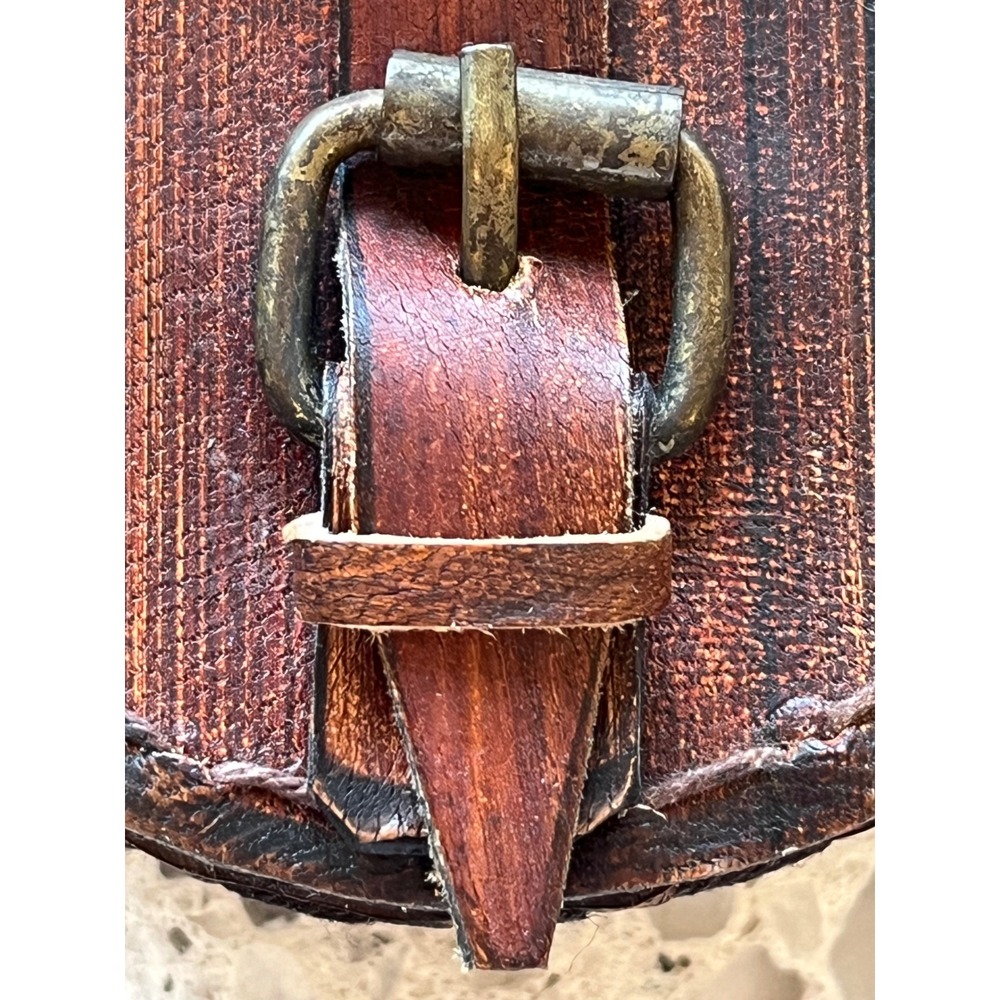 Vintage West London Pocket Compass 1885 Brass Nautical Decor with Leather Case - Picture 8 of 9